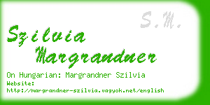 szilvia margrandner business card